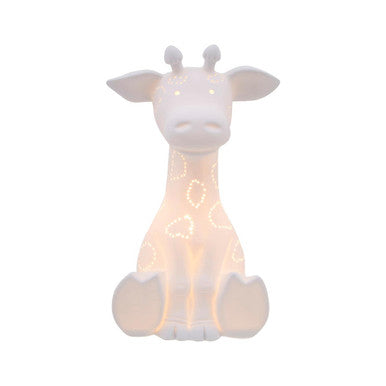 Orsina Giraffe Ceramic Night Light – Kids Nursery Decor Bedside Lamp