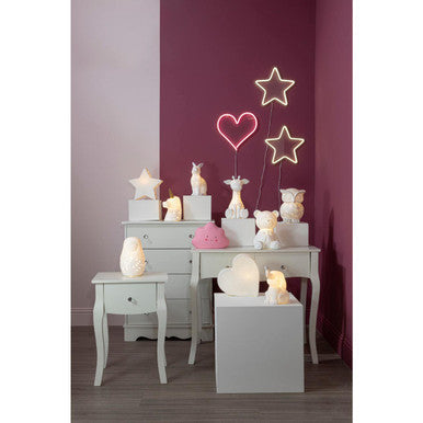 Orsina Giraffe Ceramic Night Light – Kids Nursery Decor Bedside Lamp