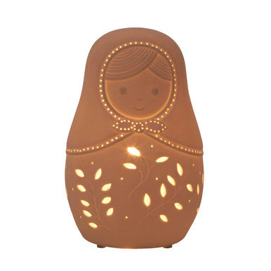 Orsina Russian Doll Ceramic Night Light – Matryoshka Kids Nursery Lamp