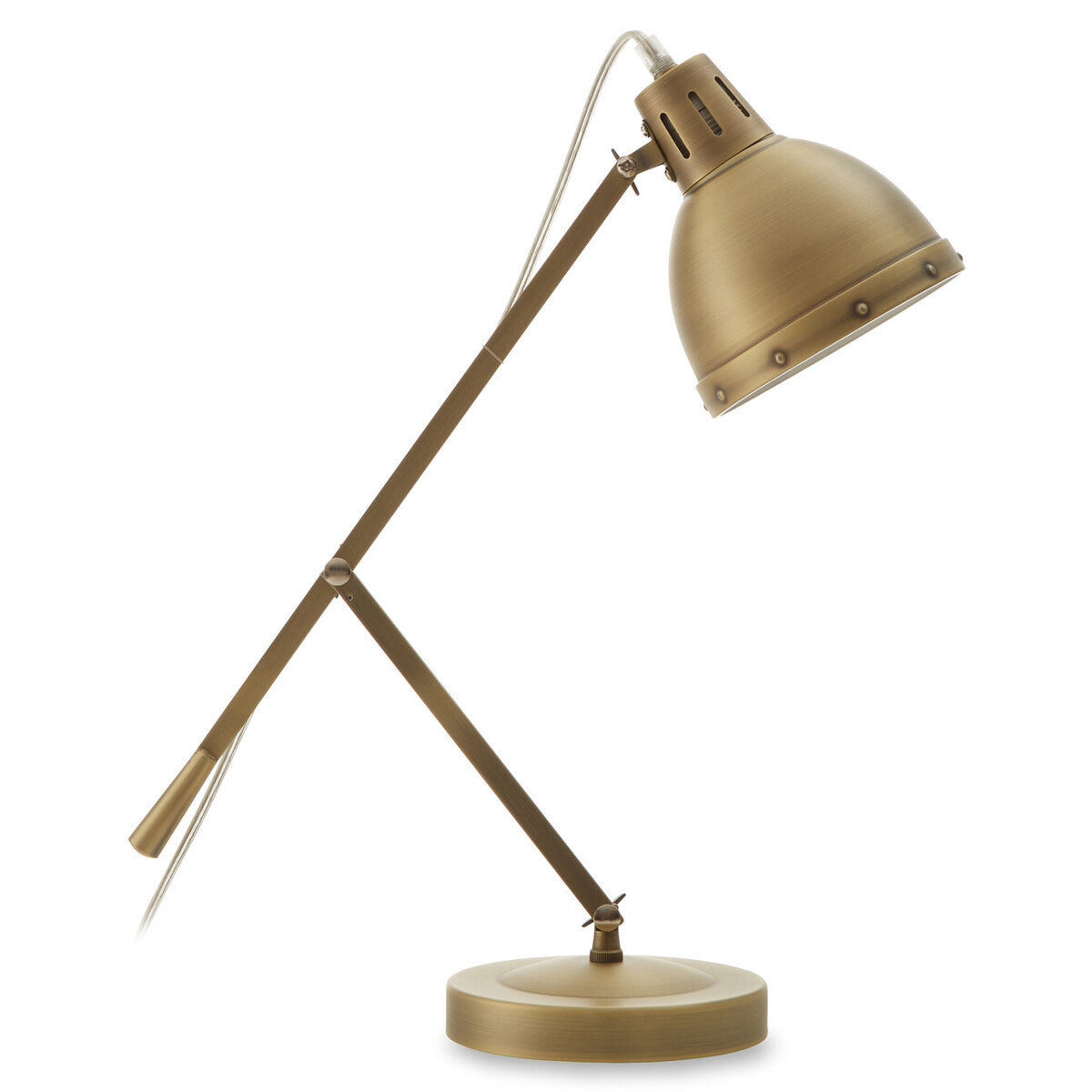 Orsina Jasper Adjustable Desk Lamp – Brass Finish Task Lighting