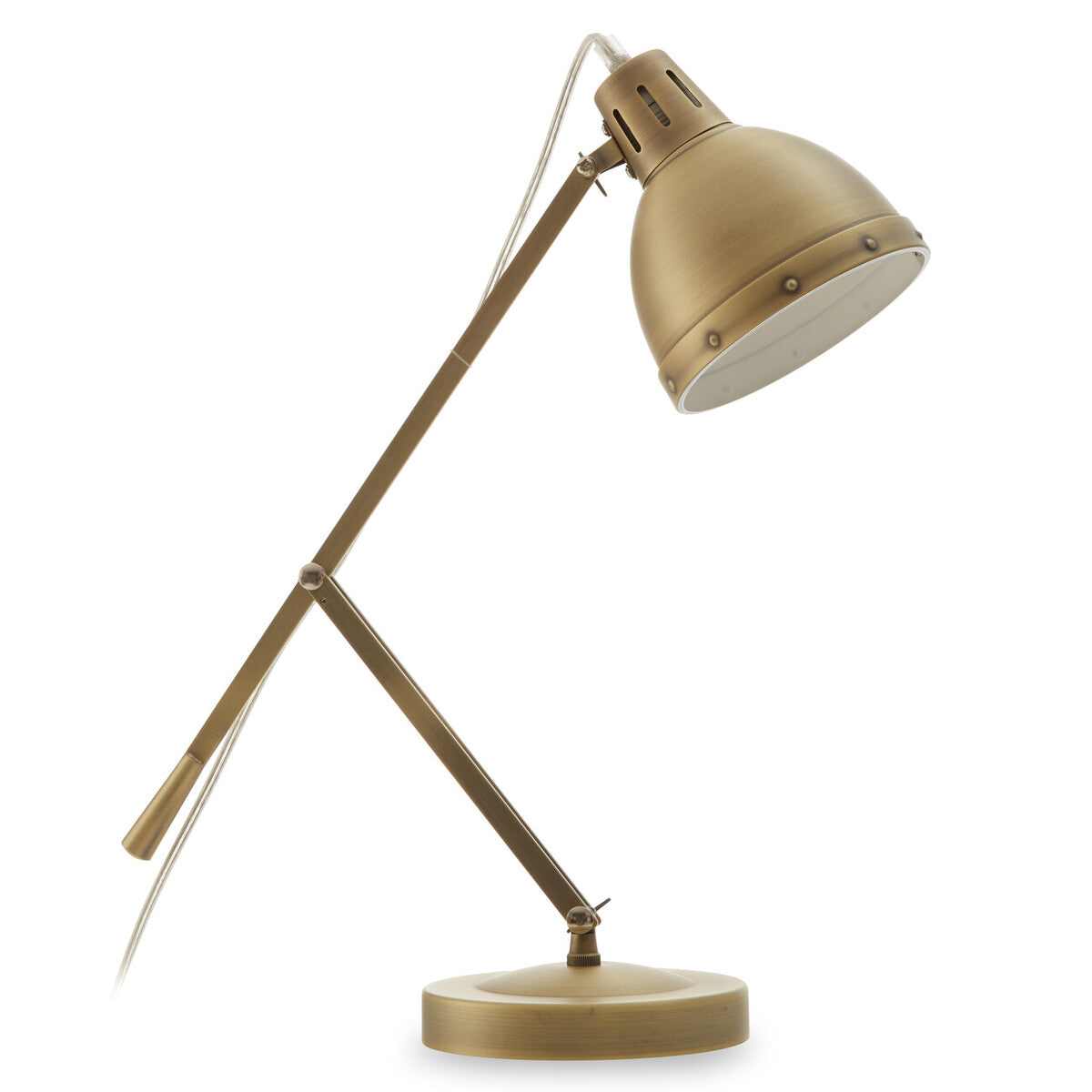 Orsina Jasper Adjustable Desk Lamp – Brass Finish Task Lighting