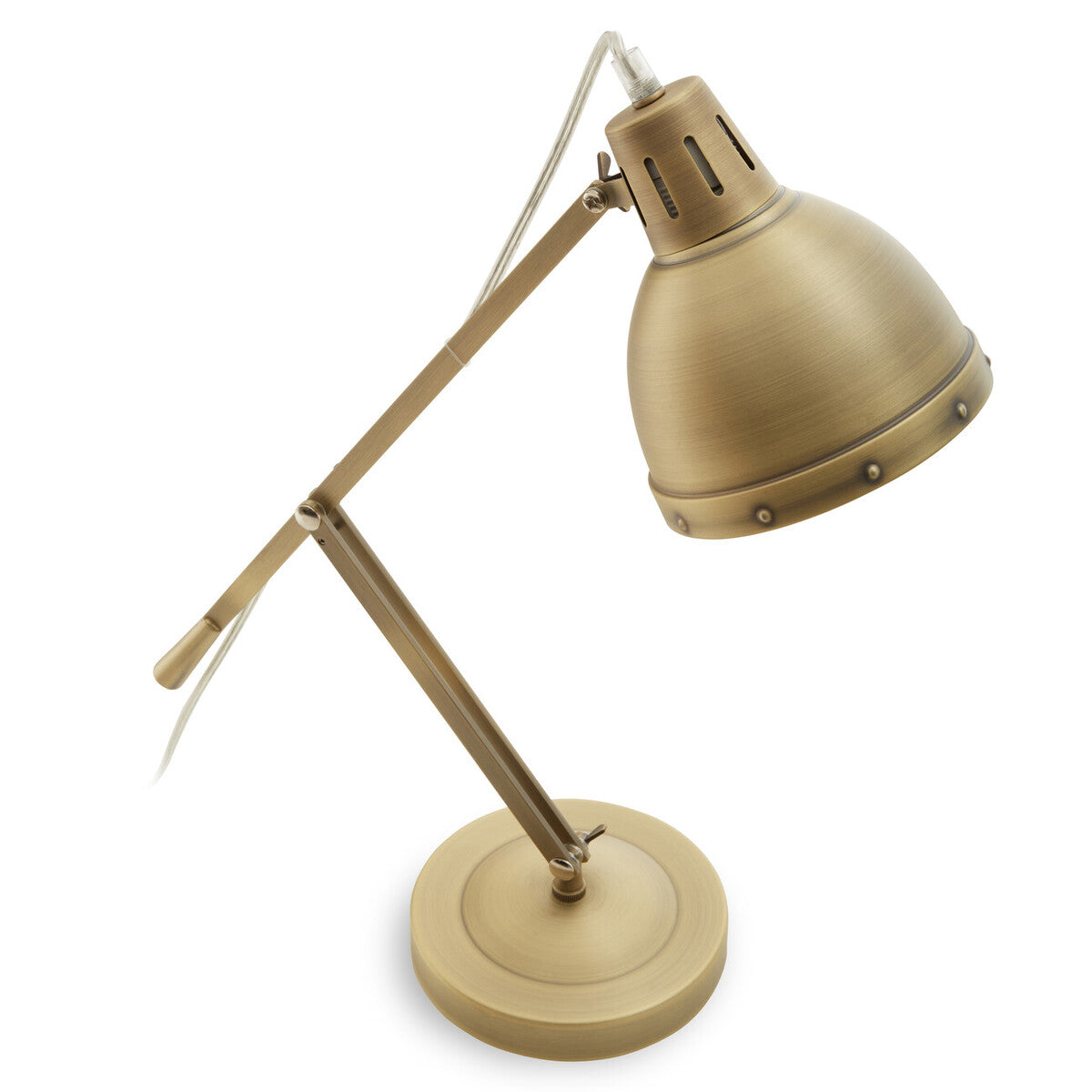 Orsina Jasper Adjustable Desk Lamp – Brass Finish Task Lighting