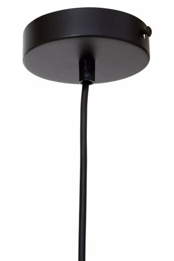 Orsina Wyra Black Pendant Light – Geometric Cage Metal Ceiling Lamp
