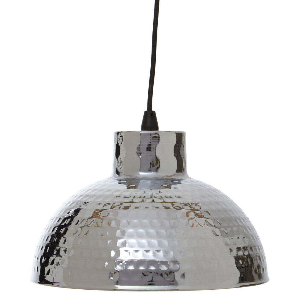 Orsina New Foundry Chrome Hammered Iron Pendant Light – Industrial