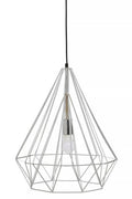 Orsina Wyra Chrome Conical Pendant Light – Modern Geometric Lighting