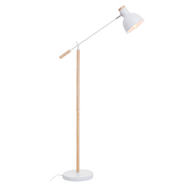 Orsina Stockholm Matte White Floor Lamp – Adjustable Nordic Reading Light