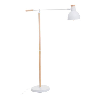 Orsina Stockholm Matte White Floor Lamp – Adjustable Nordic Reading Light