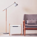 Orsina Stockholm Floor Lamp – Matte Grey Industrial Task Lighting
