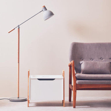 Orsina Stockholm Floor Lamp – Matte Grey Industrial Task Lighting