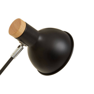 Orsina Stockholm Matte Black Table Lamp | Adjustable Wood Desk Light