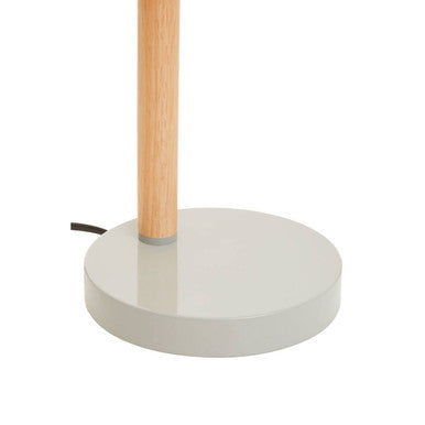 Orsina Stockholm Matte Grey Table Lamp – Adjustable Wood Desk Lamp
