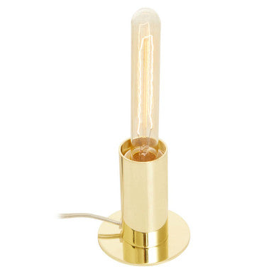 Orsina Stockholm Table Lamp – Shiny Brass Finish with Glass Globe
