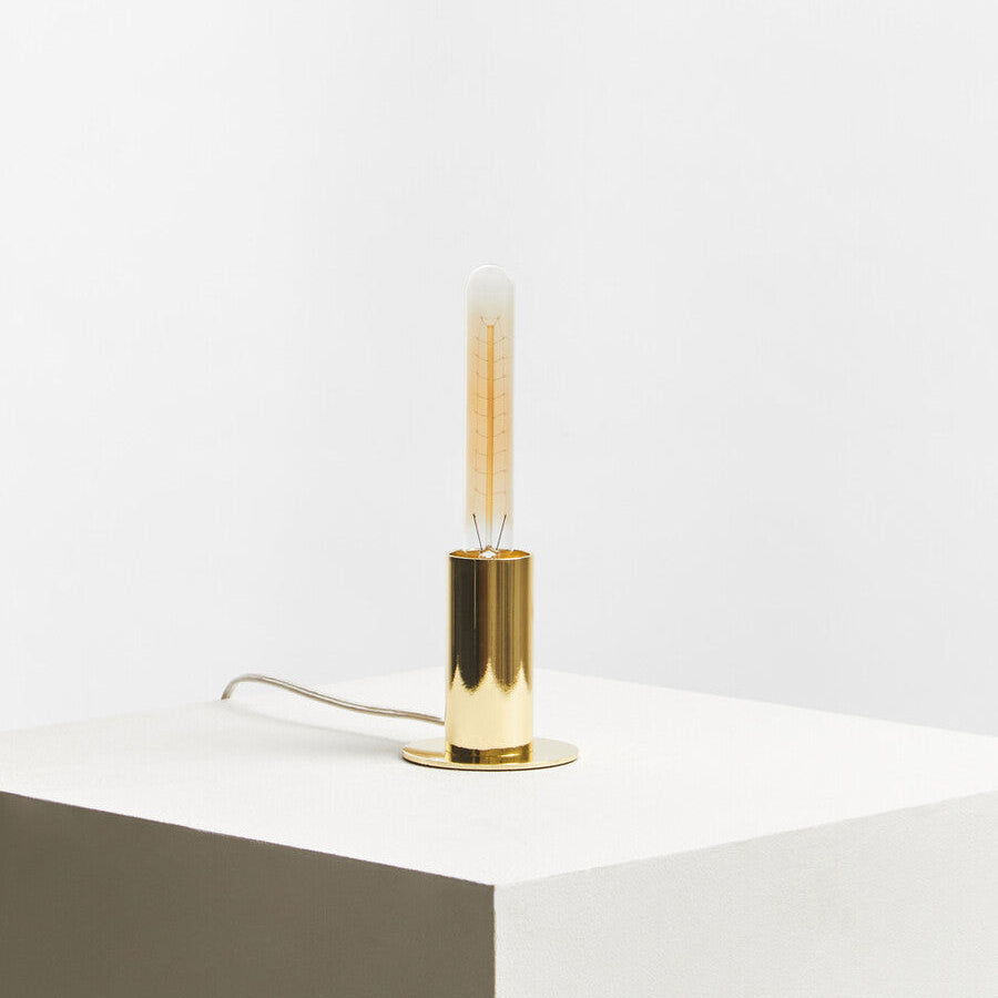 Orsina Stockholm Table Lamp – Shiny Brass Finish with Glass Globe