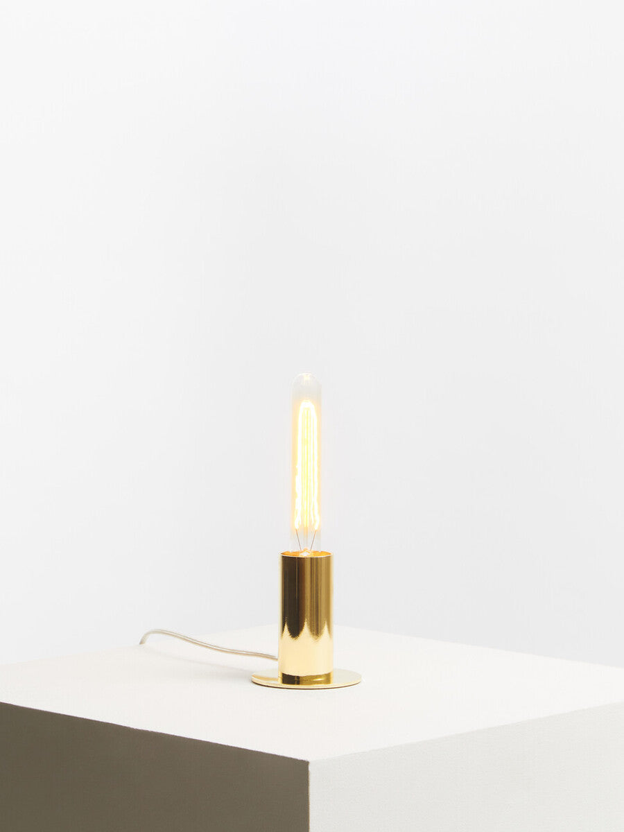 Orsina Stockholm Table Lamp – Shiny Brass Finish with Glass Globe