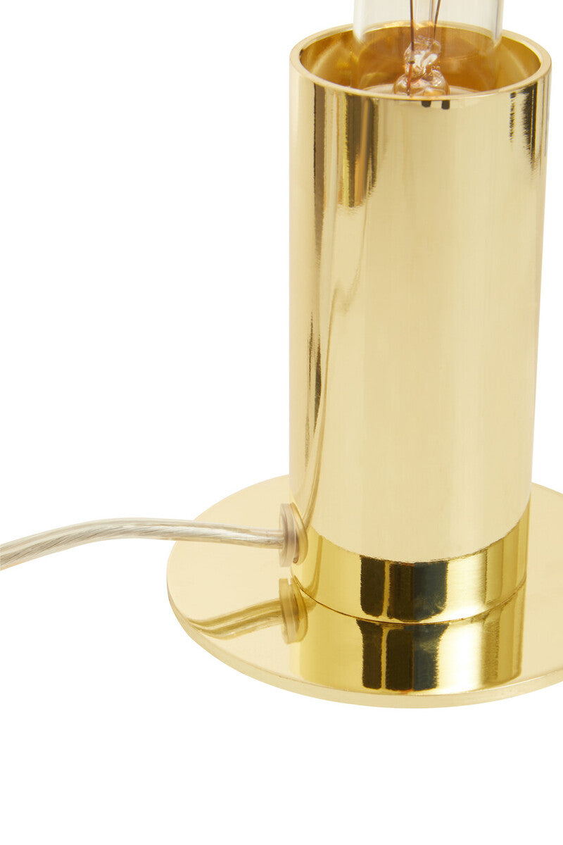 Orsina Stockholm Table Lamp – Shiny Brass Finish with Glass Globe