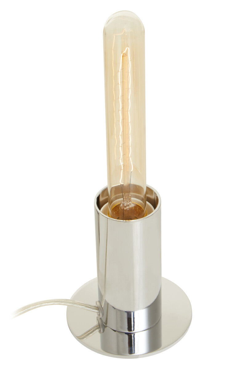 Orsina Stockholm Table Lamp – Modern Chrome Finish with Glass Globe