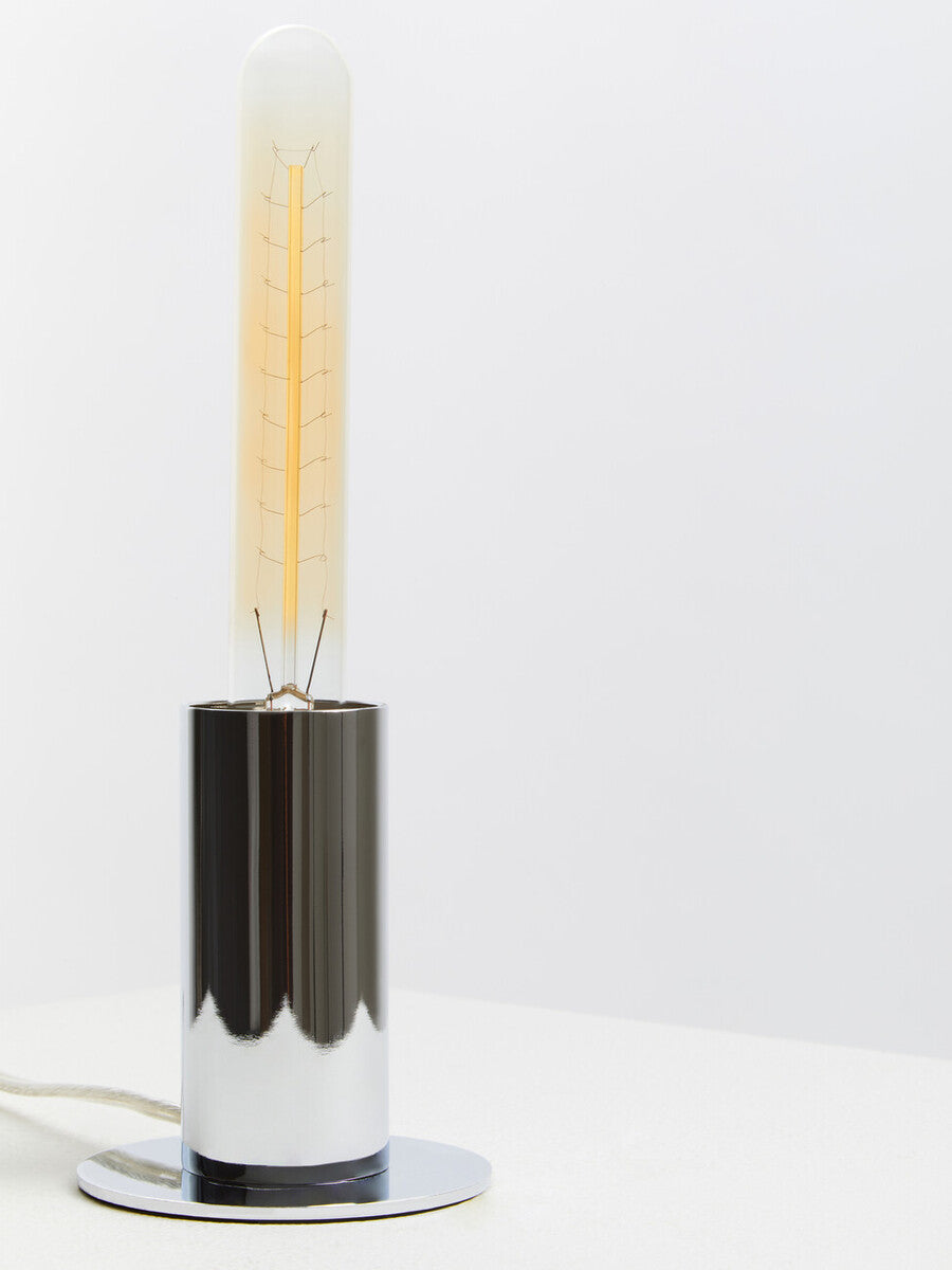 Orsina Stockholm Table Lamp – Modern Chrome Finish with Glass Globe