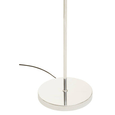 Orsina Stockholm Chrome Floor Lamp with Tray Shelf & Tapered Shade