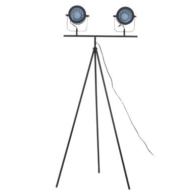 Orsina Stockholm Two Spotlight Tripod Floor Lamp – Matte Black