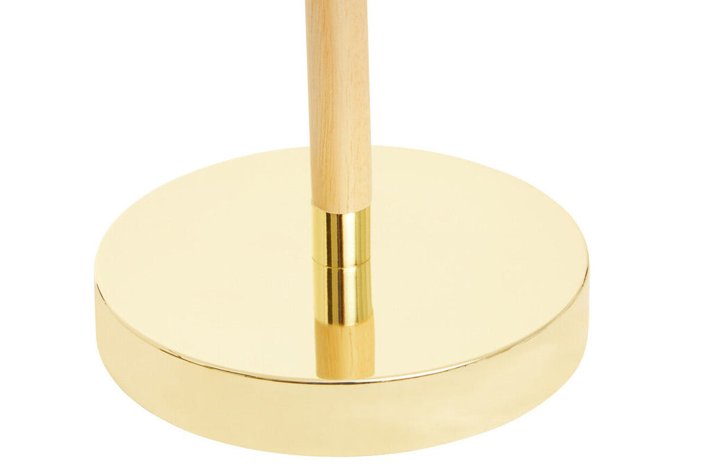 Orsina Stockholm Brass Adjustable Desk Lamp | Wood & Metal Task Light