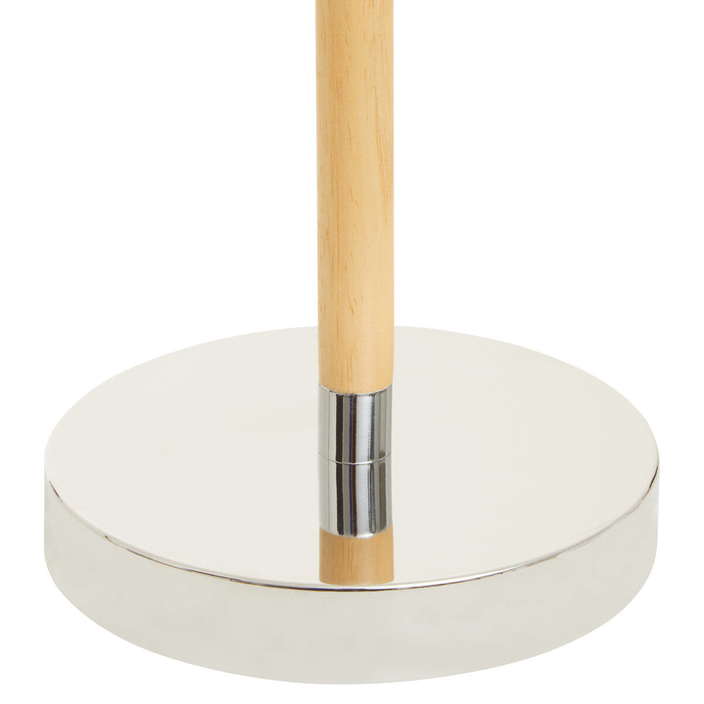 Orsina Stockholm Adjustable Desk Lamp – Chrome & Rubberwood Task Light