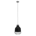 Orsina Jaya Black Rattan Pendant Light – Tapered Woven Ceiling Lamp