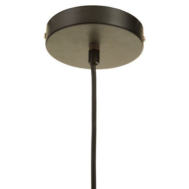 Orsina Jaya Black Rattan Pendant Light – Tapered Woven Ceiling Lamp