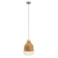 Orsina Jaya Natural Rattan Pendant Light – Tapered Woven Ceiling Lamp