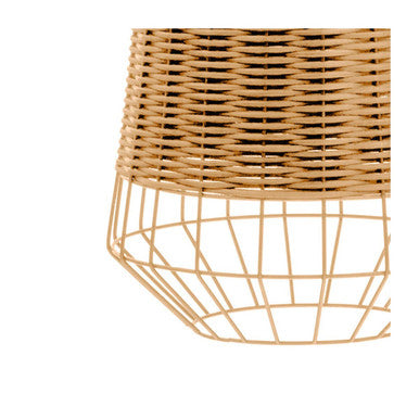 Orsina Jaya Natural Rattan Pendant Light – Tapered Woven Ceiling Lamp