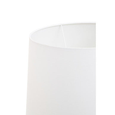 Orsina Helvetia Crystal Table Lamp – Chrome Base with White Shade
