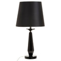 Orsina Hexum Black Crystal Glass Table Lamp | Modern Fabric Shade