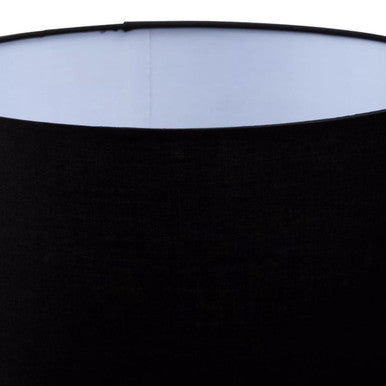 Orsina Herta Gold Palm Tree Table Lamp with Black Drum Shade