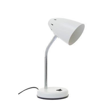 Orsina Flexi Matte White Desk Lamp – Adjustable Gooseneck Task Light