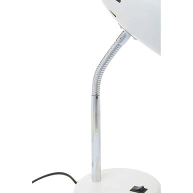 Orsina Flexi Matte White Desk Lamp – Adjustable Gooseneck Task Light
