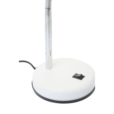 Orsina Flexi Matte White Desk Lamp – Adjustable Gooseneck Task Light