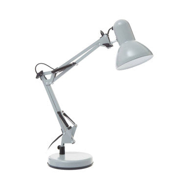 Orsina Payton Studio Matte Grey Metal Adjustable Task Desk Lamp