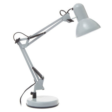 Orsina Payton Studio Matte Grey Metal Adjustable Task Desk Lamp
