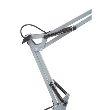 Orsina Payton Studio Matte Grey Metal Adjustable Task Desk Lamp