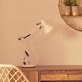 Orsina Payton Studio Matte White Metal Desk Lamp | Adjustable Task Light