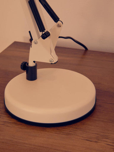 Orsina Payton Studio Matte White Metal Desk Lamp | Adjustable Task Light