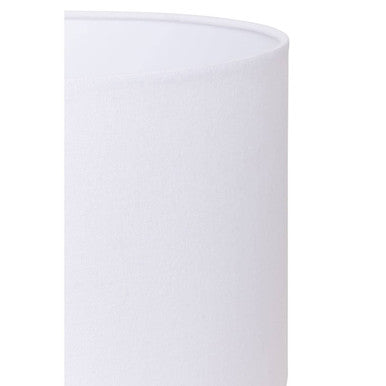 Orsina Malvern Tripod Table Lamp – Brown Base with White Linen Shade
