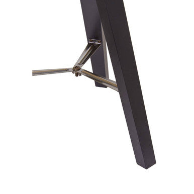 Orsina Malvern Tripod Table Lamp – Black Wood Base & Linen Shade
