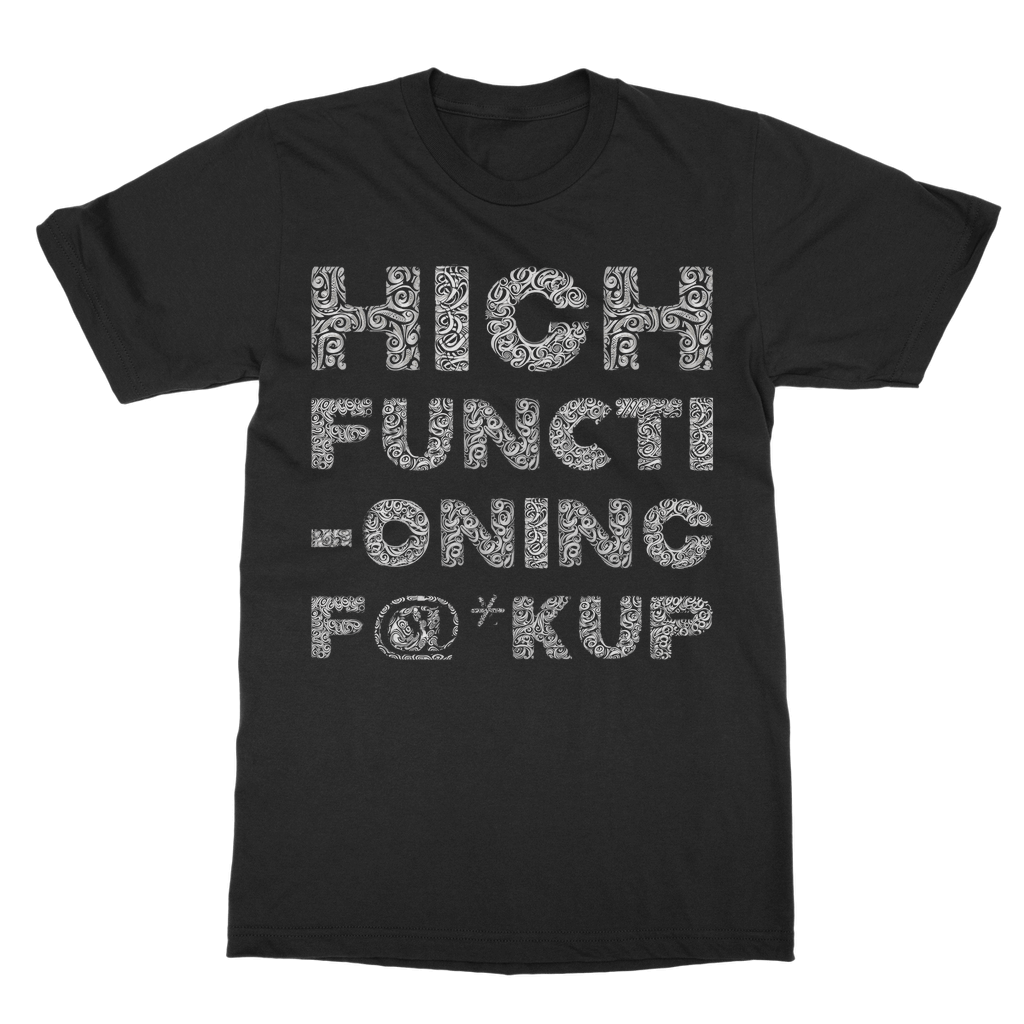 Kate's Clothing Gothic Print Heavy Cotton T-Shirt – Unisex Round Neck