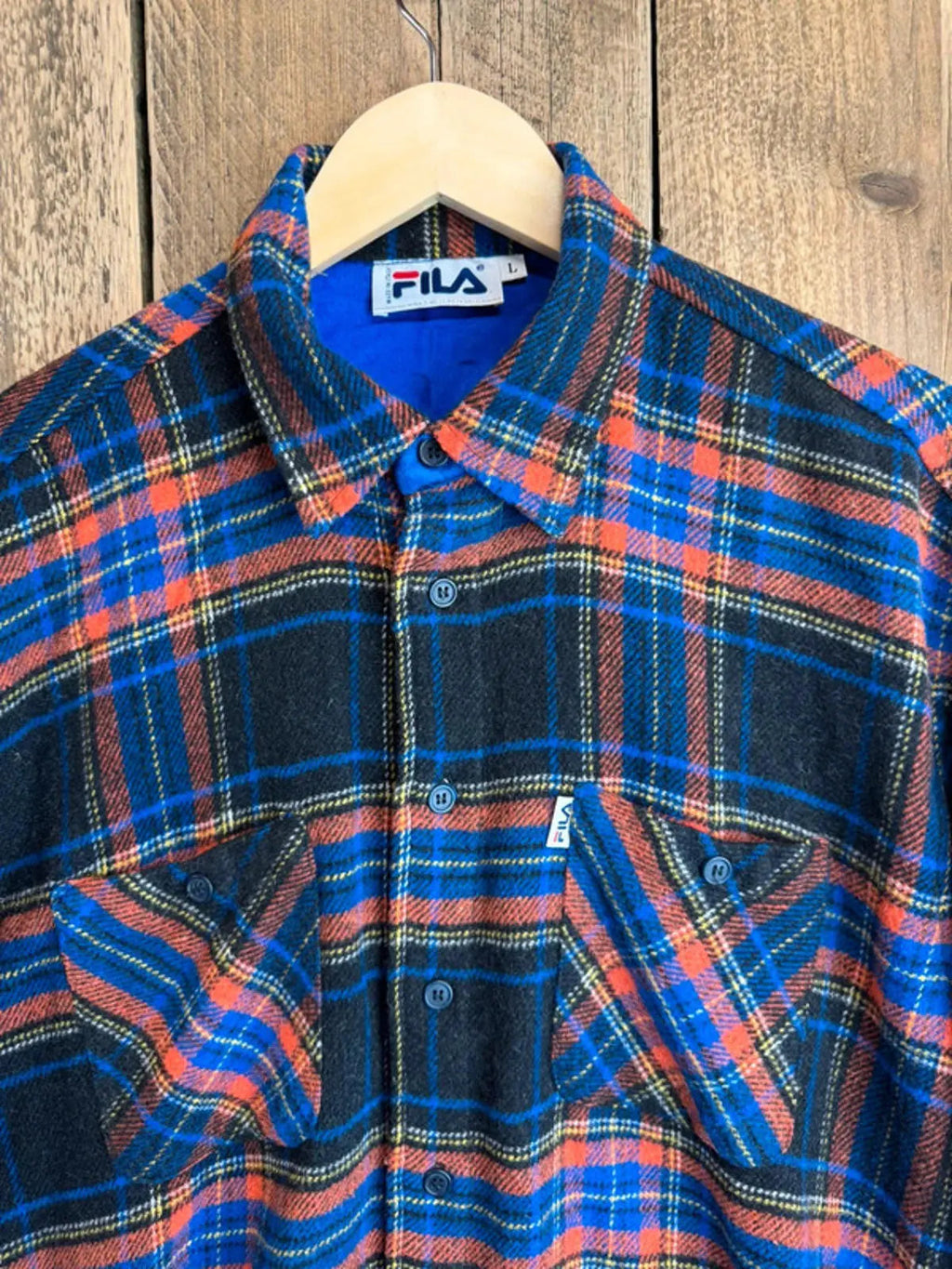 Rare Fila flannel shirt from the 90s . Made in Italy. Mens large