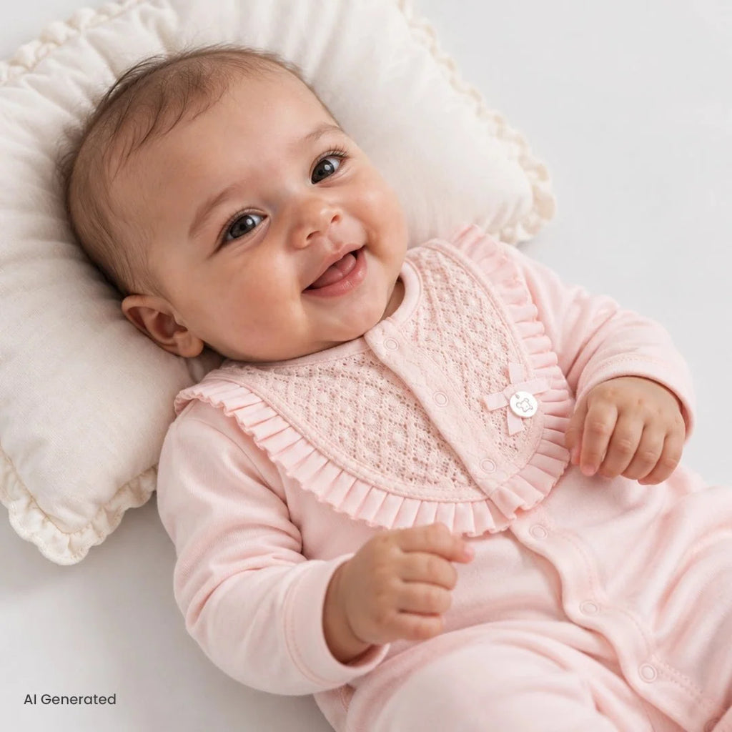 Bebetto Newborn Footed Jumpsuit - Pink