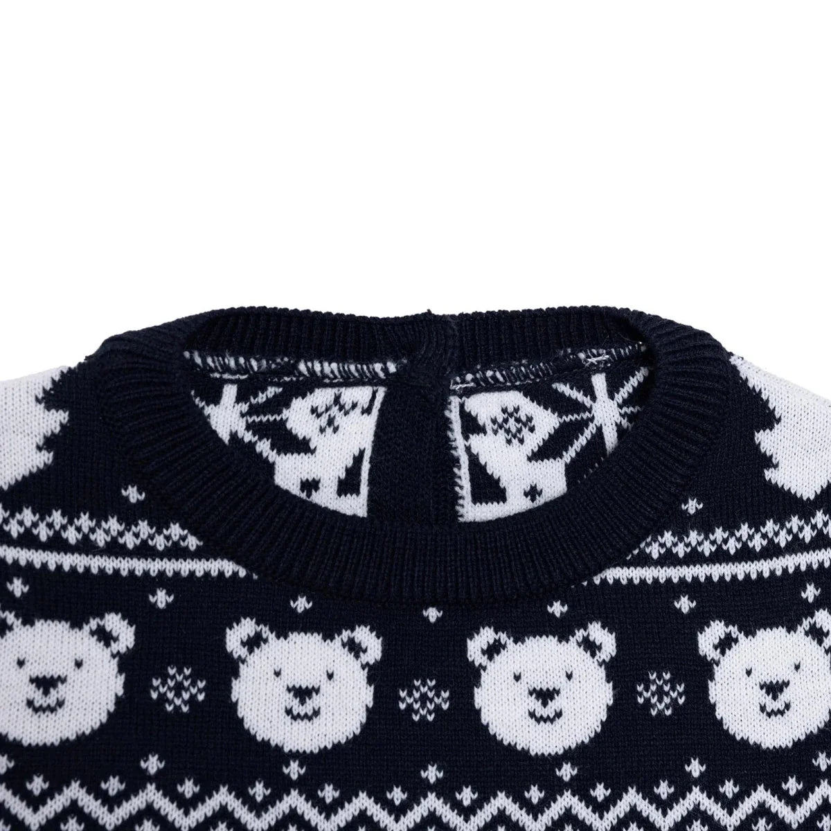 HelloBaby Christmas Baby Boy Snow Party Sweatshirt - Navy Blue