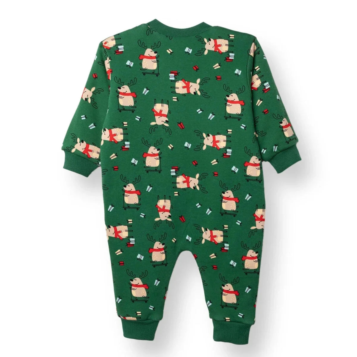 HelloBaby Christmas Baby Boy Sleepsuit - Dark Green