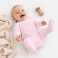 HelloBaby Newborn Velvet Footed Jumpsuit - Pink
