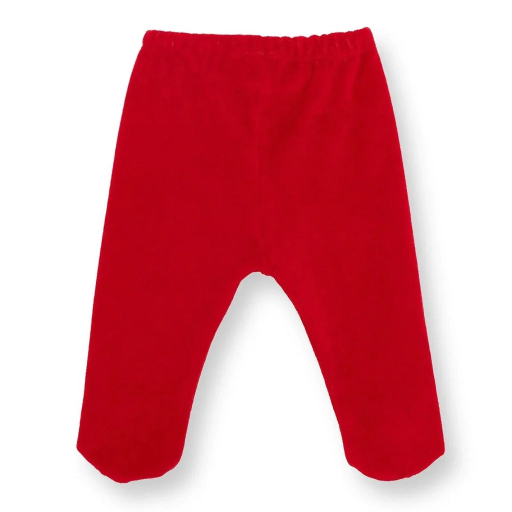 HelloBaby Newborn Velvet Footed Bottom - Red