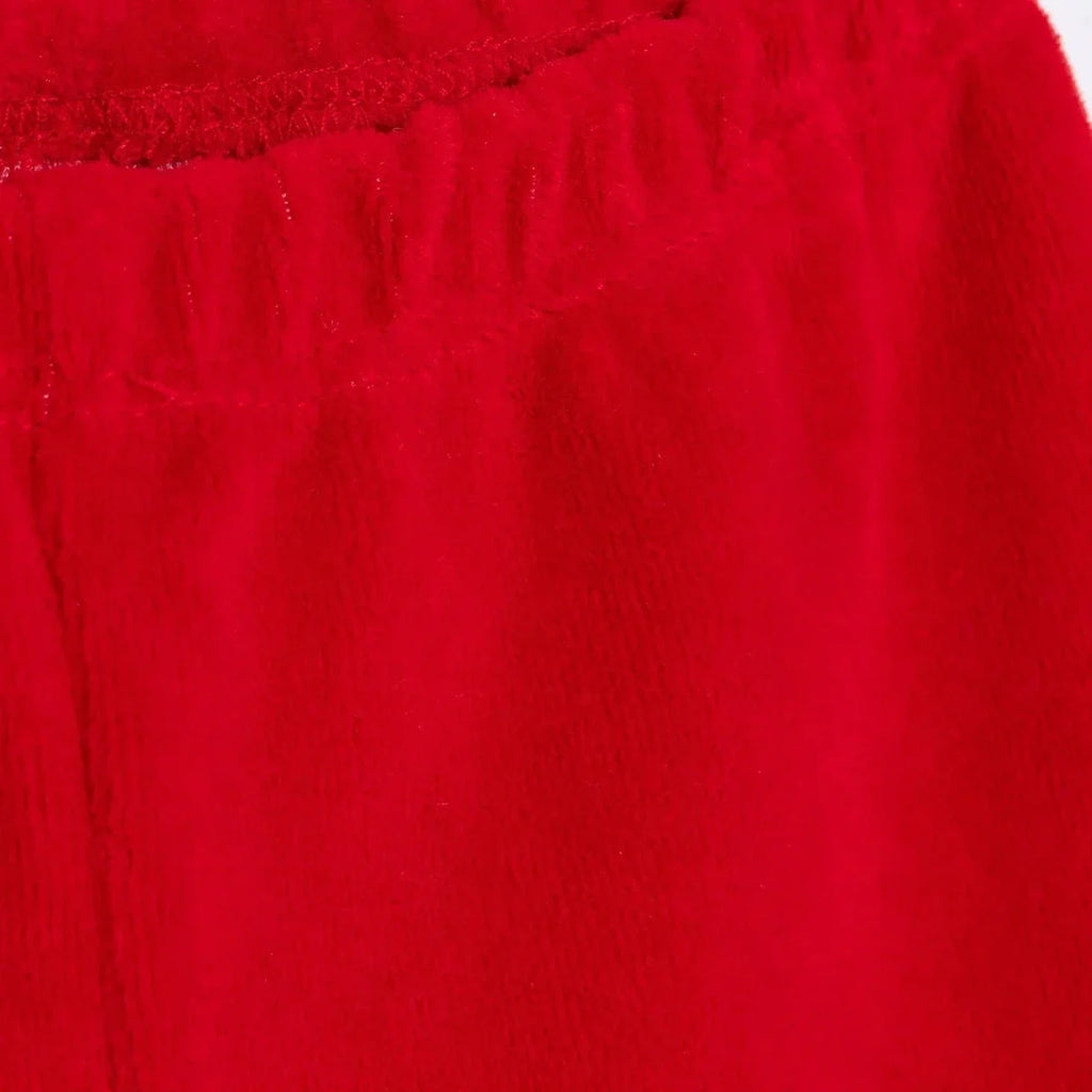 HelloBaby Newborn Velvet Footed Bottom - Red